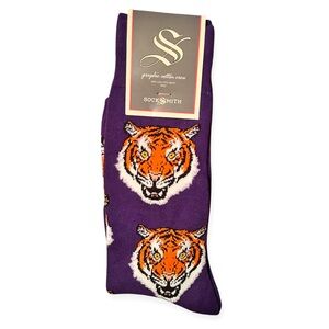 NWT SockSmith Fierce Tiger Men's Crew Socks